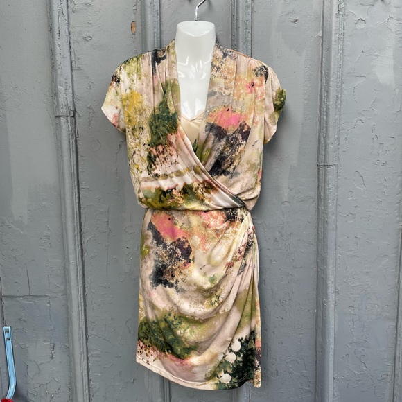 Aidan Mattox Wrap Front dress, size 2 - Picture 2 of 9